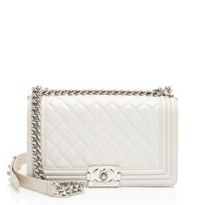 Chanel Iridescent Calfskin Old Medium Boy Bag